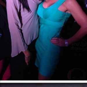 Bodycon bebe Tiffany blue dress size small